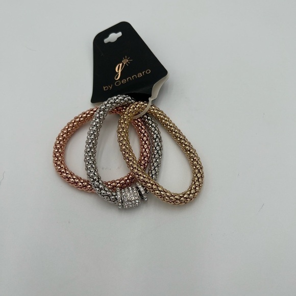 Multilayer Bracelets - 3PCS Gold/Silver/Rose Gold Corn Chain Bracelet for Women - Picture 1 of 6